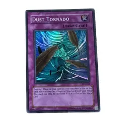 Dust Tornado PSV-011 YuGiOh Trap Card Holo Foil Rare Collectible MP/LP - Image 1
