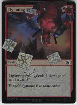 Lightning Bolt (042) 42 Secret Lair Drop Series Magic: The Gathering Foil NM - Image 1