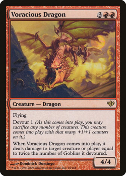 MTG Magic 1x Voracious Dragon (LP) Conflux - Image 1