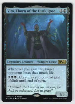 MTG Vito, Thorn of the Dusk Rose Core Set 2021 Foil #127 NM/M - Image 1