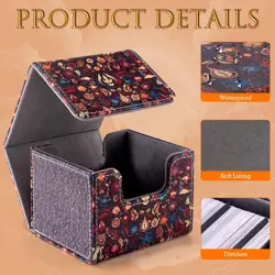 Deck Box for MTG Cards - 2 Dividers, Card Storage Box Holds 110+ Single Sleeved - Image 5