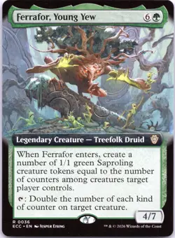 Ferrafor, Young Yew (Extended Art) 36 R Commander: Lorwyn Eclipsed NM - Image 1