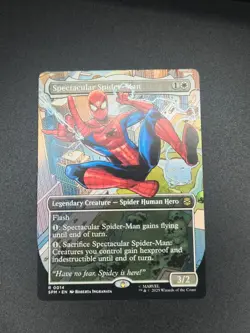 Spectacular Spider-Man (Borderless) 14 Marvel's Spider-Man Magic MTG NM - Image 1