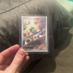 Pokemon TCG Bulbasaur Stellar Crown Illustration Holo Card 143/142 - Image 2