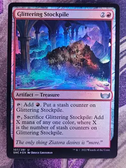 Glittering Stockpile 107 Streets of New Capenna Magic: The Gathering Foil LP - Image 1