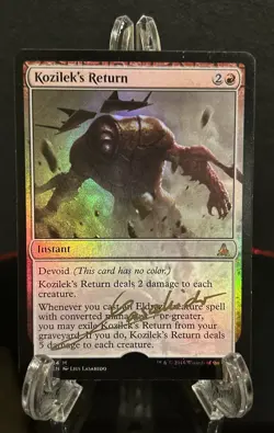 Kozilek's Return MTG Foil Artist Proof Signed by Lius Lasahido LP AP - Image 1
