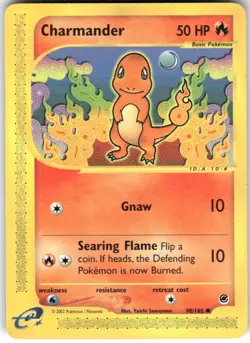 Charmander 98/165 Common Expedition Base Set Pokemon - Image 1