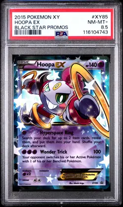 2015 POKEMON XY BLACK STAR PROMO HOOPA EX #XY85 PSA 8.5 NM #116104743 - Image 1