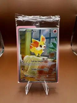 SEALED - Pokemon TCG Fennekin 080 - Black Star PROMO FULL ART Chaos Rising ETB!! - Image 1