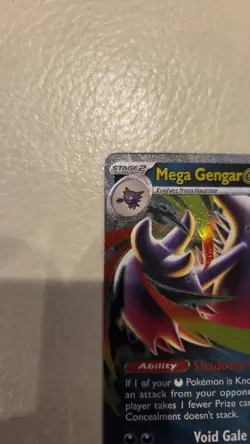 Pokemon Mega Gengar ex Mega Evolution Black Star Promos 73 Holofoil Near Mint - Image 2