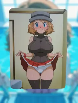 Serena Pokemon Anime Waifu Sexy Goddess Doujin Lewd Hentai Card - Image 1
