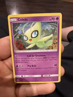 Celebi - SM224 - SM Black Star Promo Pokemon Card TCG SM Promo 2019 Swirl - Image 1