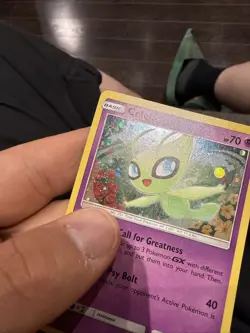 Celebi - SM224 - SM Black Star Promo Pokemon Card TCG SM Promo 2019 Swirl - Image 3