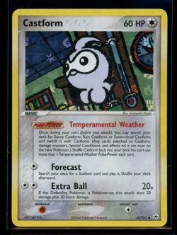 2004 Pokemon EX Hidden Legends Holo #30 Castform - Image 1