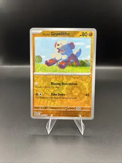 Pokemon TCG * SV Twilight Masquerade * 99/167 Hisuian Growlithe REVERSE HOLO - Image 1