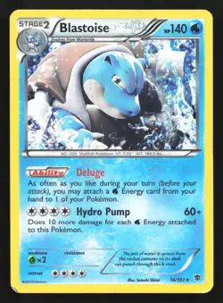 Blastoise (Cosmos Holo) 16/101 Plasma Blast Holo Rare Pokemon Card - Image 1