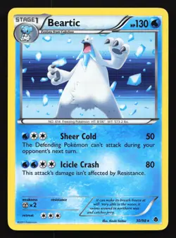 Beartic 30/98 Emerging Powers Holo Rare Pokemon Card - Image 1