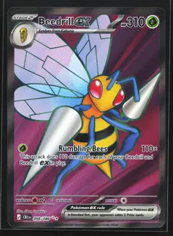 Beedrill ex 098/086 ME04: Chaos Rising Ultra Rare Pokemon Card - Image 1