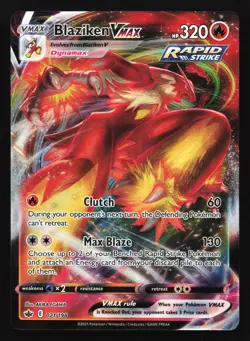 Blaziken VMAX 021/198 SWSH06: Chilling Reign Ultra Rare Pokemon Card - Image 1
