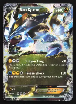 Black Kyurem EX BW62 Black & White Black Star Promo Pokemon Card - Image 1
