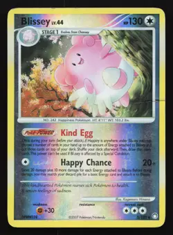 Blissey 5/123 Mysterious Treasures Rare Reverse Holo Pokemon Card - Image 1