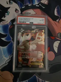 2012 POKEMON BLACK & WHITE NEXT DESTINIES #95 FULL ART/RESHIRAM EX PSA 6 - Image 1