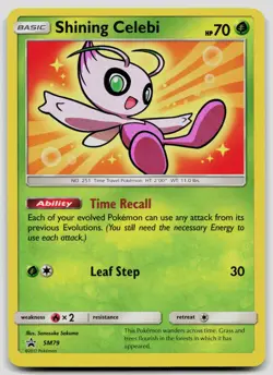 Shining Celebi - SM79 Sun & Moon Promo Holo Pokemon NM - Image 1