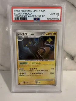 Pokemon Card Japanese 1st Ed. Holo Luxray DP5 PSA 10 MINT Temple of Anger - Image 3