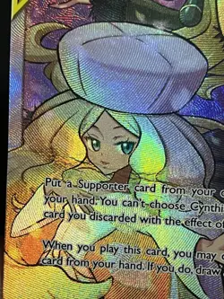 Pokemon TCG Cynthia & Caitlin (Full Art) 228/236 Sm-Cosmic Eclipse Holo Dmg - Image 4