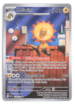 Pokemon TCG Heliolisk 229/217 ME Ascended Heroes Illustration Rare IR Holo NM - Image 3