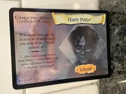 Harry Potter Trading Card Game TCG Harry Potter Wizard Foil 8/116 Rare Foil 2001 - Image 4