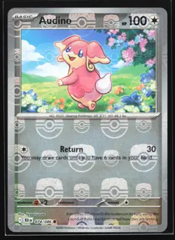Audino 074/086 SV: Black Bolt Common Holo Pokemon Card - Image 1