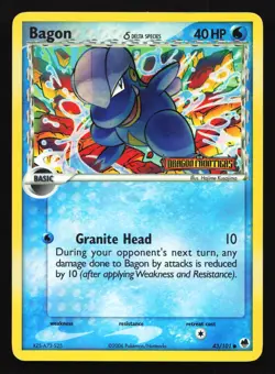 Bagon (Delta Species) 43/101 Dragon Frontiers STAMPED Reverse Holo Pokemon Card - Image 1