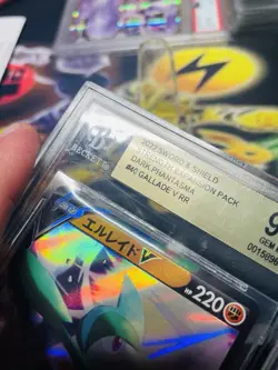 BGS 9.5 Gallade V 040/071 S10a: Dark Phantasma RR Holo Japanese Pokemon Card - Image 4