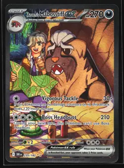Arven's Mabosstiff ex 235/182 Destined Rivals Special Illustration Rare Pokemon - Image 1
