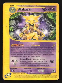 Alakazam 33/165 Expedition Rare Pokemon Card - Image 1