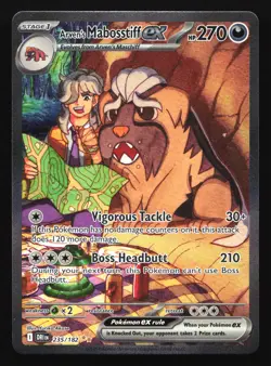 Arven's Mabosstiff ex 235/182 Destined Rivals Special Illustration Rare Pokemon - Image 1