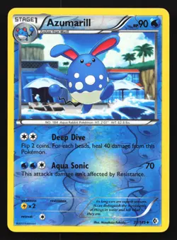 Azumarill 37/149 Boundaries Crossed Uncommon Reverse Holo Pokemon Card - Image 1