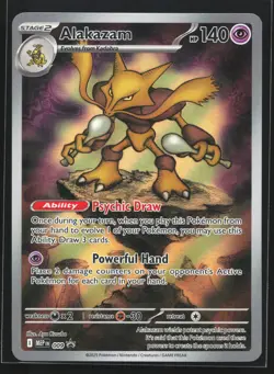 Alakazam 009 ME: Mega Evolution Black Star Promo Pokemon Card - Image 1