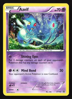 Azelf XY142 XY Black Star Promo Pokemon Card - Image 1