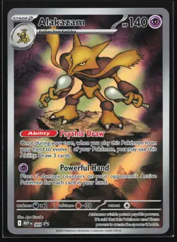 Alakazam 009 ME: Mega Evolution Black Star Promo Pokemon Card - Image 1