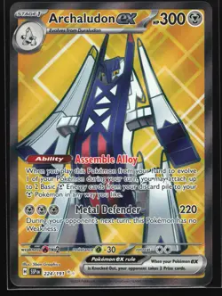 Archaludon ex 224/191 SV08: Surging Sparks Ultra Rare Pokemon Card - Image 1
