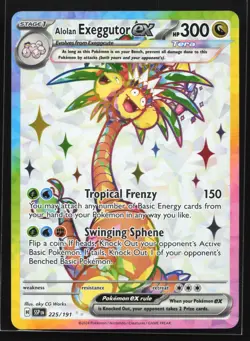 Alolan Exeggutor ex 225/191 SV08: Surging Sparks Ultra Rare Pokemon Card - Image 1