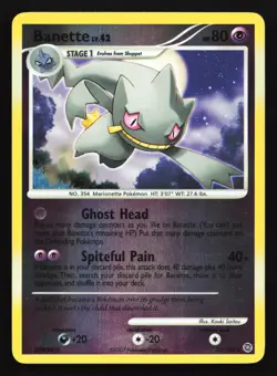 Banette 23/132 Secret Wonders Rare Reverse Holo Pokemon Card - Image 1