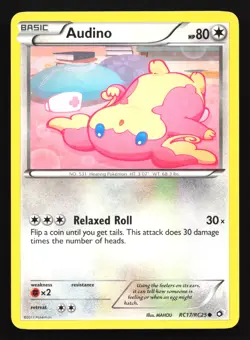 Audino RC17 Legendary Treasures: Radiant Collection Common Holo Pokemon Card - Image 1