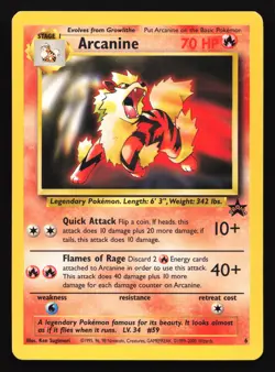 Arcanine 6 WoTC Black Star Promo Pokemon Card - Image 1