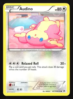 Audino RC17 Legendary Treasures: Radiant Collection Common Holo Pokemon Card - Image 1