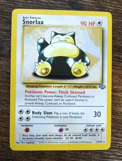 Pokemon Jungle Unlimited Snorlax 27/64 Non Holo LP - Image 1