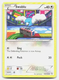 Swablu 104/124 Uncommon Dragons Exalted Pokemon NM/LP - Image 1