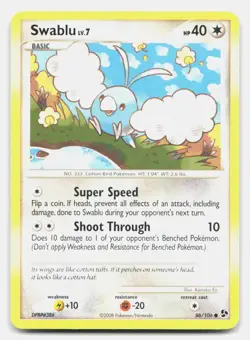 Swablu 86/106 Common Great Encounters Pokemon NM/LP - Image 1